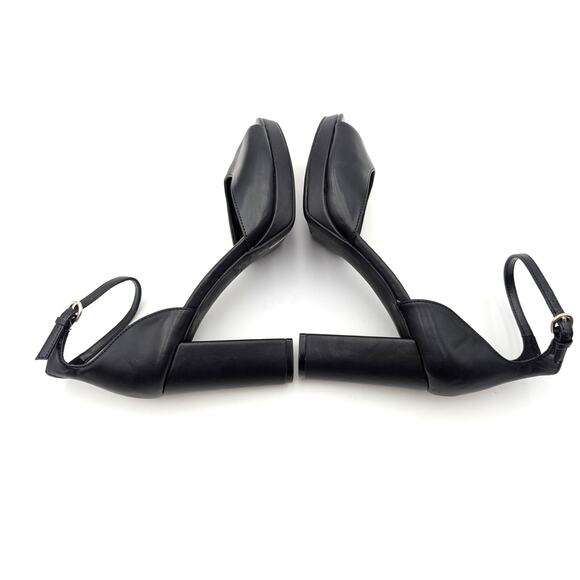 Anne Klein Vista Women's Ankle Strap Block Heels Sandals Black Size US7.5M EU38 - Picture 6 of 11